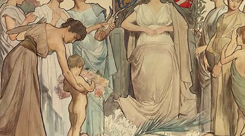 Dutch Maiden on a design for the Golden Coach, by Nicolaas van der Waay, 1898 Dutch Maiden on a design for the Golden Coach, by Nicolaas van der Waay, 1898