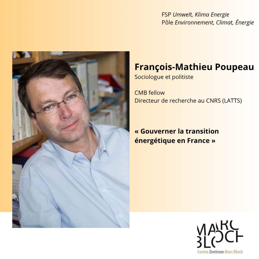 François-Mathieu Poupeau, fellow au CMB